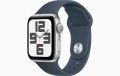 Apple Watch SE GPS 44mm Gümüş Rengi Alüminyum Kasa ve Fırtına Mavisi Spor Kordon - S/M - MREC3TU/A