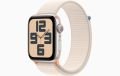Apple Watch SE GPS 44mm Yıldız Işığı Alüminyum Kasa ve Yıldız Işığı Spor Loop - MRE63TU/A