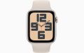 Apple Watch SE GPS 44mm Yıldız Işığı Alüminyum Kasa ve Yıldız Işığı Spor Kordon - M/L - MRE53TU/A