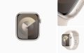 MR8U3TU/A 	Apple Watch Series 9  GPS 4I mm Starlight M/L  (paket açık kullanılmamış)