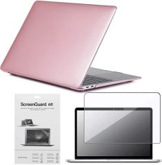 Piili MacBook Air 13 M1 Hardshell Mat Kapak - Pembe