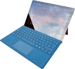 2.el Microsoft Surface Pro 4 1724 12,3'' Dokunmatik Ekran lcd 6.nesil i7 -6650 2,2ghz cpu 16 Gb Ram,  256 Gb SSD intel iris graphics 540,  sadece cihaz +  yan sanayi adaptörü vardır