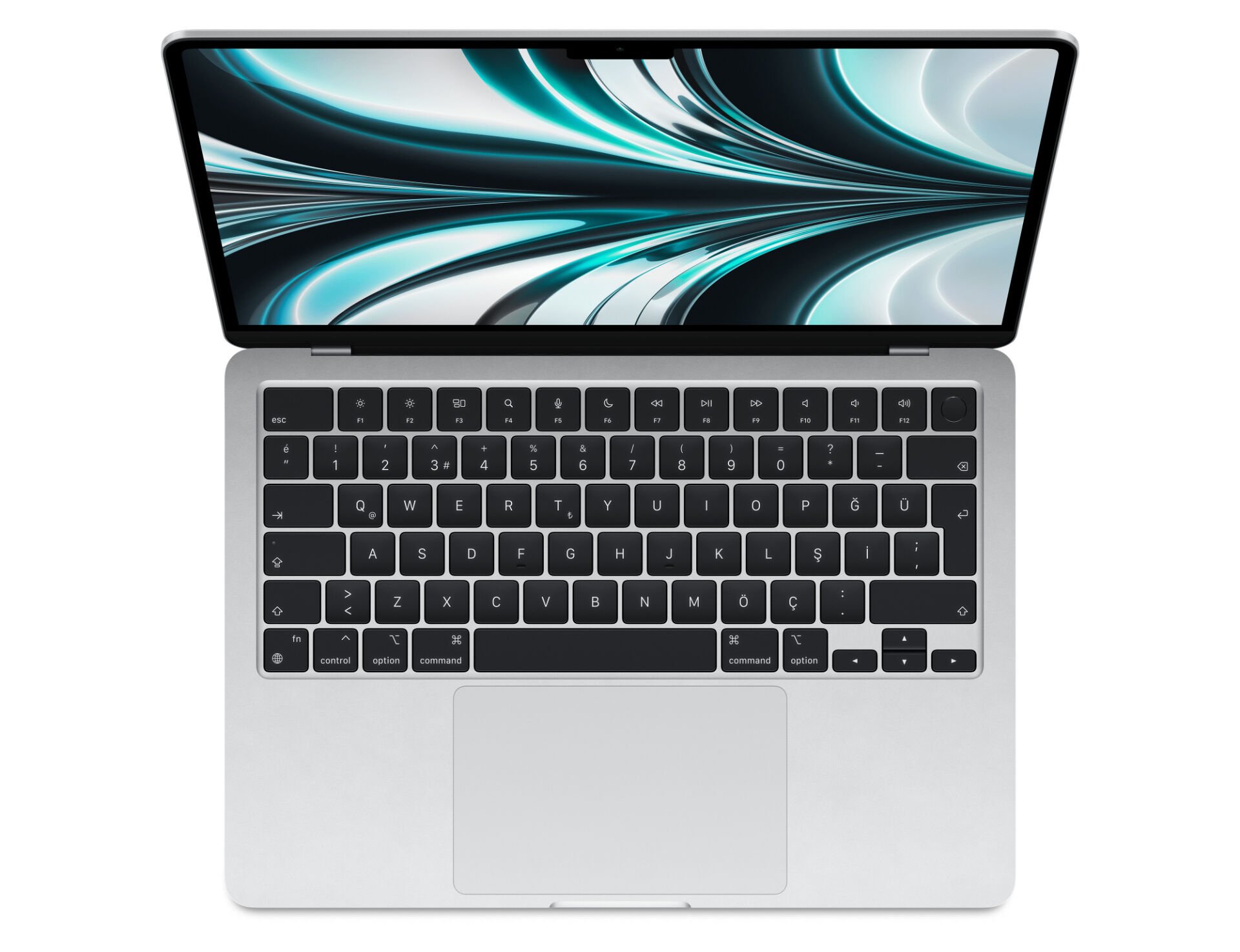 Macbook Air 13'' 16 gb 256 gb gümüş  8 çekirdekli CPU’ya, 8 çekirdekli GPU’ya ve 16 çekirdekli Neural Engine’a sahip Apple M2 çip 16 GB birleşik bellek 256 gb  SSD depolama True Tone özelliğine sahip 13.6 inç Liquid Retina ekran³ 1080p FaceTime HD kamera 