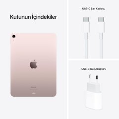 Apple iPad Air 5.NESİL 10.9 inç Wi-Fi 256GB Pembe MM9M3TU/A
