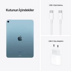 Apple iPad Air 5.NESİL 10.9 inç Wi-Fi + Cellular 64GB Mavi MM6U3TU/A
