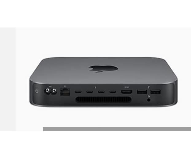 Mac mini’nizi kişiselleştirin 3.0 GHz 6 çekirdekli 8. nesil Intel Core i5 (4.1 GHz’e kadar Turbo Boost) 64 GB 2666 MHz DDR4 Intel UHD Graphics 630 1 TB SSD depolama 10 Gigabit Ethernet (RJ‑45 konnektörü aracılığıyla 1 Gb, 2.5 Gb, 5 Gb ve 10 Gb Ethernet ba