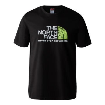 The North Face M S/S Rust 2 Tee Tnf Black Led Yellow Erkek Tişört