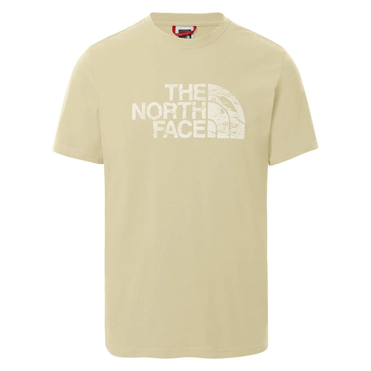 The North Face M S/S Woodcut Dome Tee	Gravel Erkek Tişort