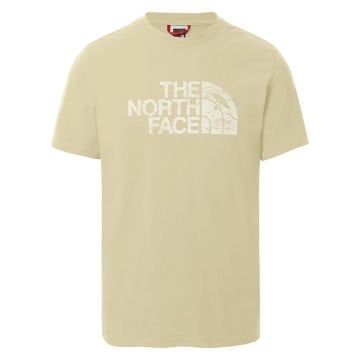 The North Face M S/S Woodcut Dome Tee	Gravel Erkek Tişort