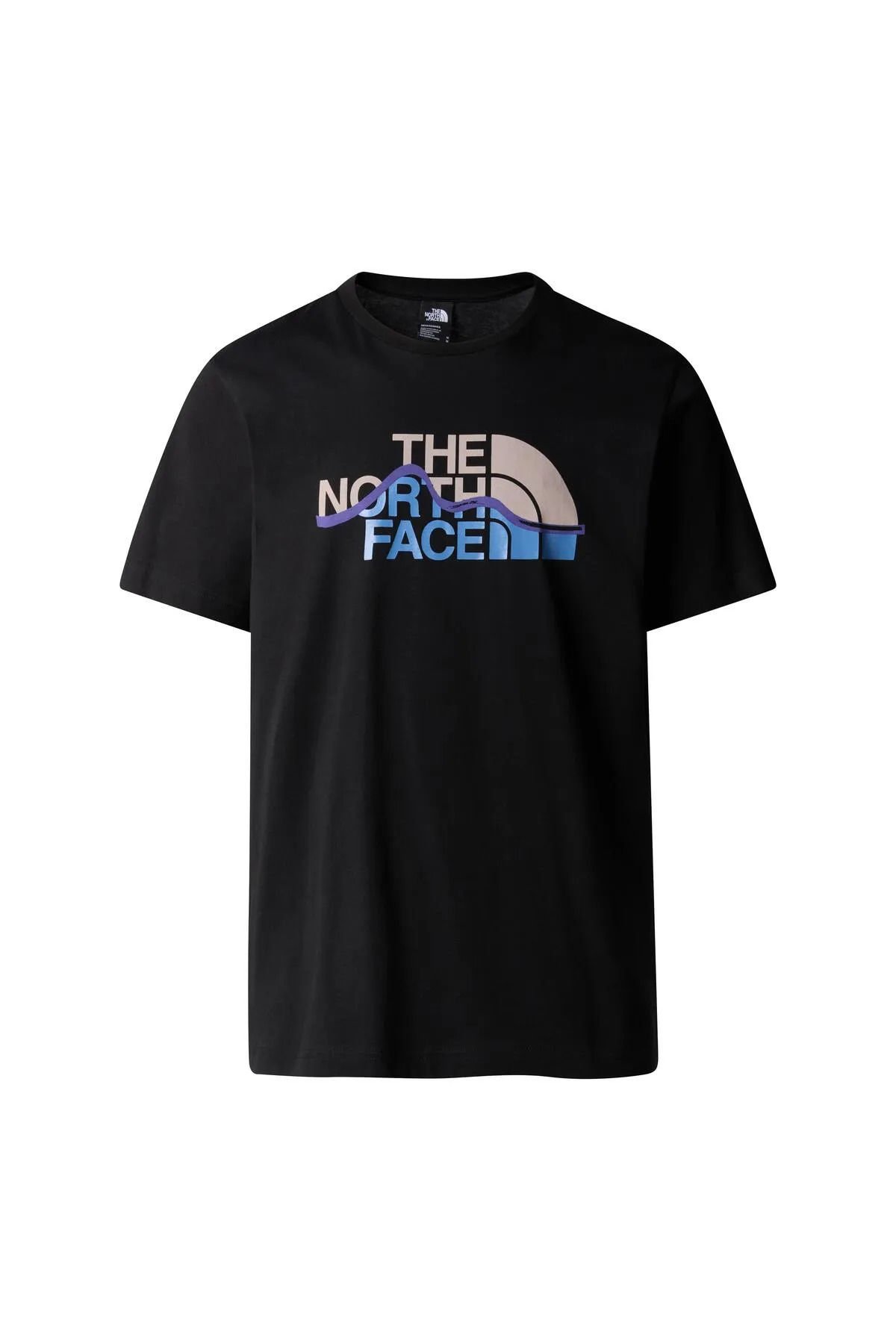The North Face M S/S Mountain Line Tee TNF Black  Erkek Tişört