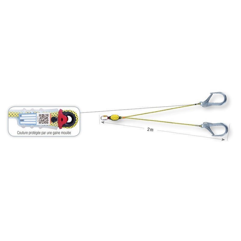 BEAL LONGE DYNAPRO AIR V HOOK XL 200