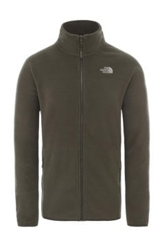 The North Face 100 Glacier Tam Fermuarlı Erkek Polar Haki