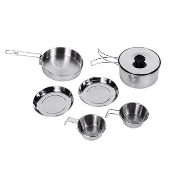KINGCAMP BACKPACKER III SILVER YEMEK SET 2 KİŞİLİK