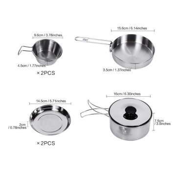 KINGCAMP BACKPACKER III SILVER YEMEK SET 2 KİŞİLİK