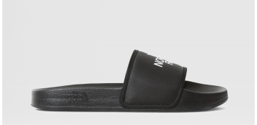 The North Face Base Camp Slıde III Tnf Black Tnf Whıte Erkek Terlik Havuz başı konforu için ağ köpük bantlar ve zemin tutan taban