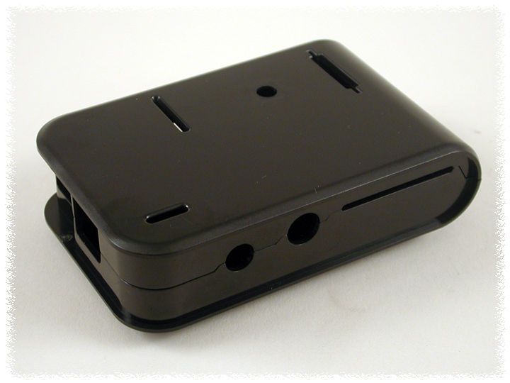 ABS Enclosure Black For Raspberry Pi (1593HAMPIBK)