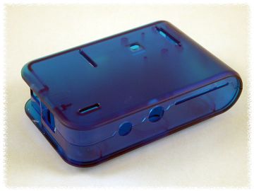 ABS Enclosure Translucent Blue For Raspberry Pi (1593HAMPITBU)
