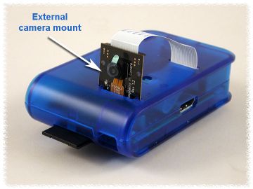 ABS Enclosure Translucent Blue For Raspberry Pi (1593HAMPITBU)