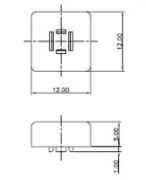 12x12 Kare Tact Switch Cover