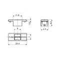 PTF78 (PCB Tip Sigorta Yuvası  5x20mm P22,6 )