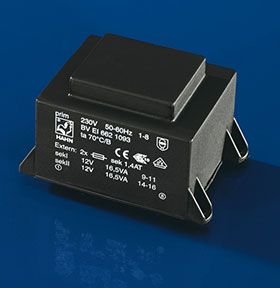 2x12V 2x1250mA 30VA Trafo (BV EI662 4043)