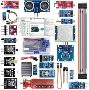 Robot Sensörleri İçin 22si Bir Arada Başlangıç    ( Öğrenme ) Kiti