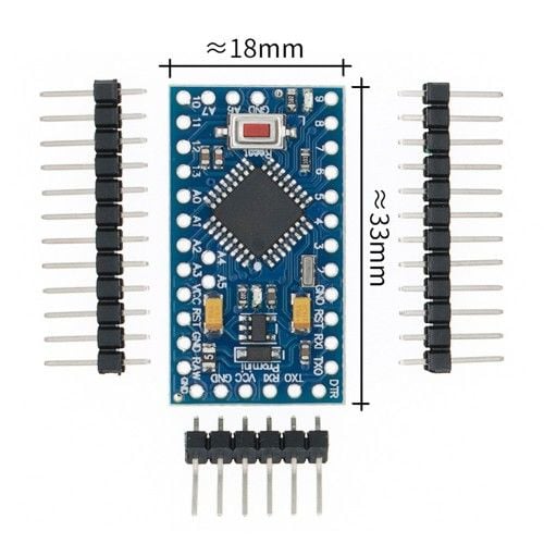 ARDUİNO PRO MİNİ 328 3.3V/8MHZ (HEADER'LI)