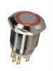 16mm Metal Buton Su Geçirmez Işıklı (12-24-220V)