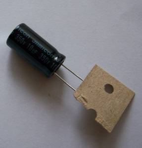 10uF 350V 10x20mm 105°C Şerit (TKP100M2VG21)