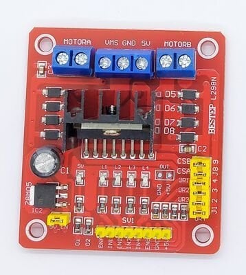 L298N Çift H Köprülü Dc Step Motor Sürücü Kartı