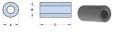 43 Round Cable Core  15,5 X 25,4 X 12,7 (2643806402)