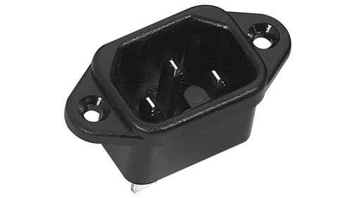 IEC Power Connector, Spacing=36mm, 6,3mm (42R021212)