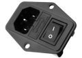 Sigortalı,Anahtarlı IEC Power Connector,  (59JR101-1FR)