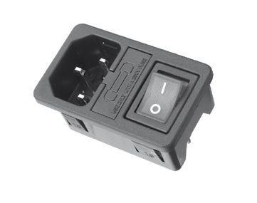Sigortalı,Anahtarlı IEC Power Connector,  (59JR101-1FRS)