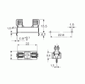 5x20 PCB Sigorta Yuvası Bej (PTF15B RoHS)