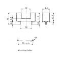PCB Tip Sigorta Yuvası 5x20mm P15  (PTF76S+BS232)