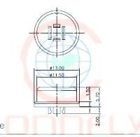 13mm Tact Switch Cover Kırmızı