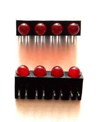 4 x 4.7mm Kırmızı LED PCB Montaj 40