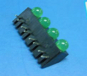 4 x 4.7mm Yeşil LED PCB Montaj 40