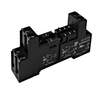RT78725 08 PIN RAY TİPİ KISA SOKET VİDALI  ( 1 C/O VE 2 C/O RÖLE İÇİN)