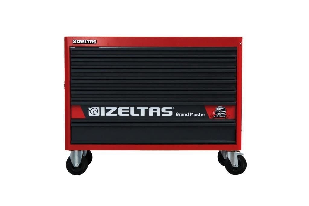 İzeltaş GRAND MASTER TAKIM DOLABI 7 ÇEKMECELİ KIRMIZI - ANTRASİT