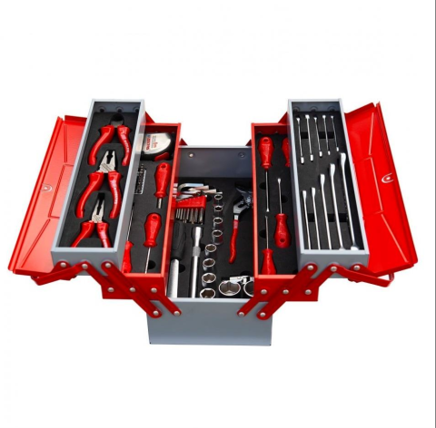 İzeltaş MEKANİKÇİ TAKIM ÇANTASI 5 GÖZLÜ 62 PARÇA 8420005063