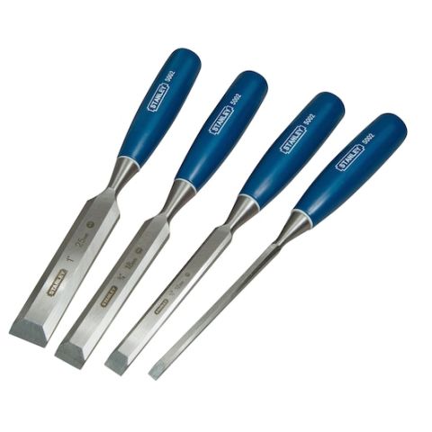 STANLEY 0-16-129 İSKARPELA TAKIMI 5002 4LÜ (6,12,18,25MM) MAVİ
