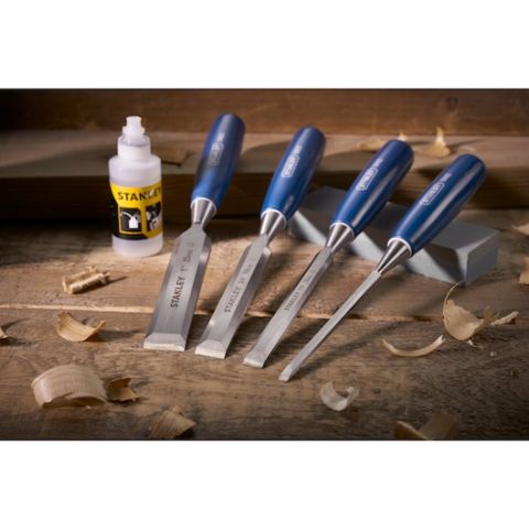 STANLEY 0-16-130 İSKARPELA TK 5002 4 PÇ (6,12,18,25MM) MAVİ