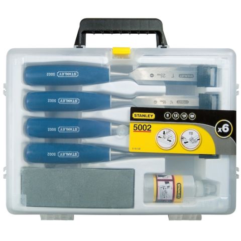 STANLEY 0-16-130 İSKARPELA TK 5002 4 PÇ (6,12,18,25MM) MAVİ