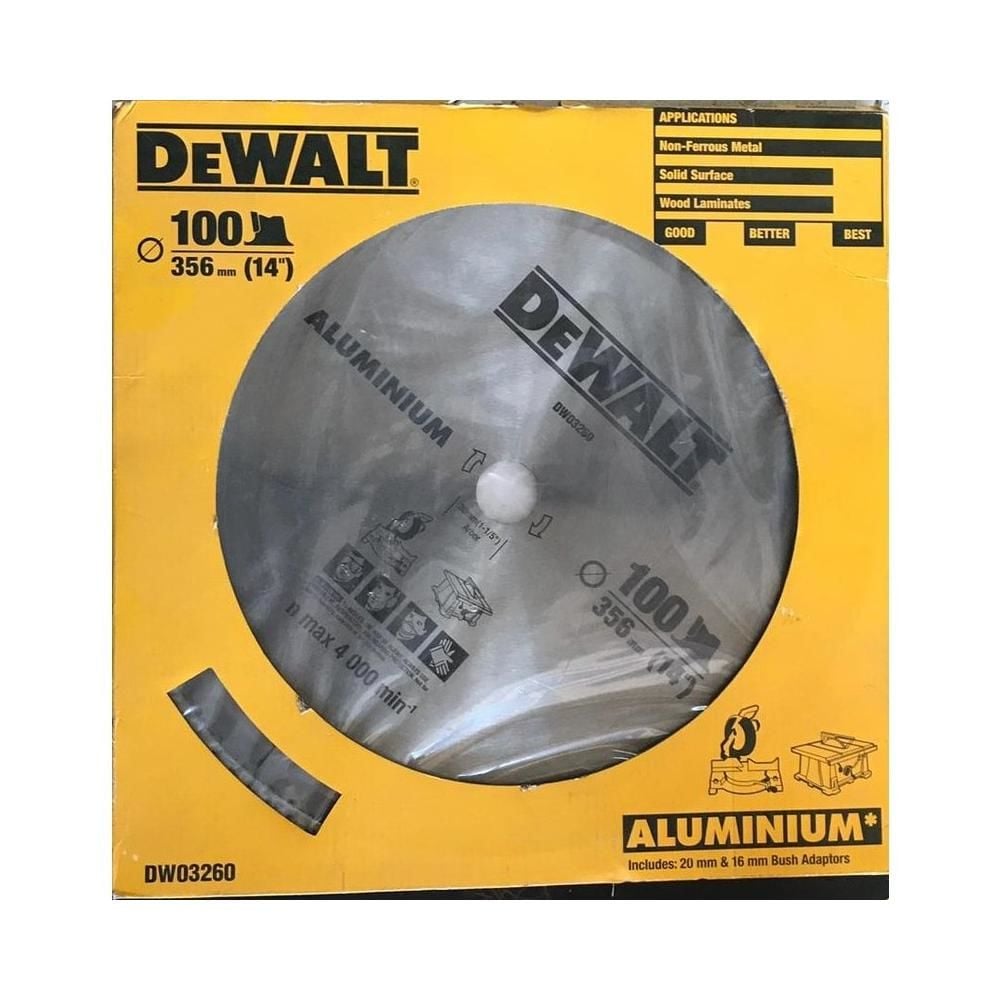 DEWALT DW03260 356x30mm ELMAS TESTERE DEWALT