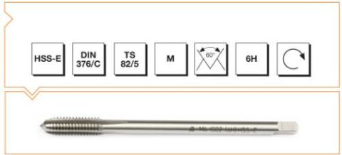 Makina  Takım M18 Makina Kılavuzu HSS - E DIN 376/C