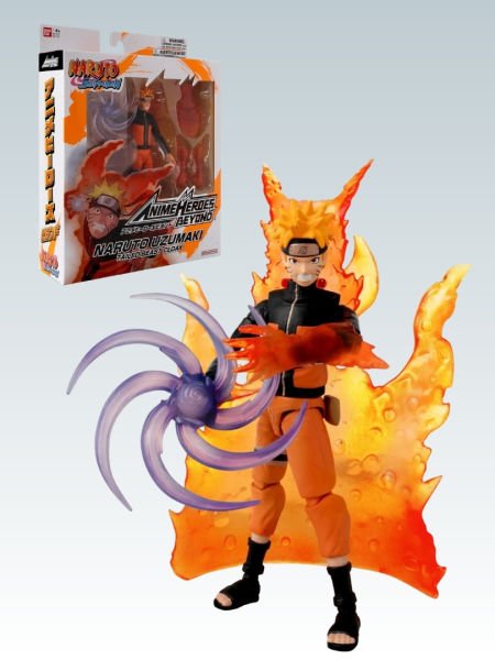 Naruto: Shippuden - Naruto Uzumaki Tailed Beast Cloak (Anime Heroes Beyond Series) Aksiyon Figür Seti