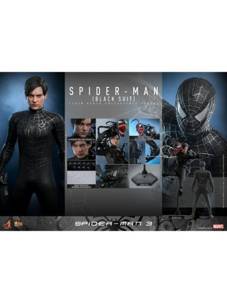 Spider-Man 3 - Spider-Man (Black Suit) 1/6 Scale Koleksiyon Figürü
