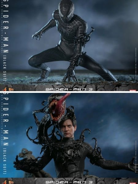 Spider-Man 3 - Spider-Man (Black Suit) 1/6 Scale Koleksiyon Figürü